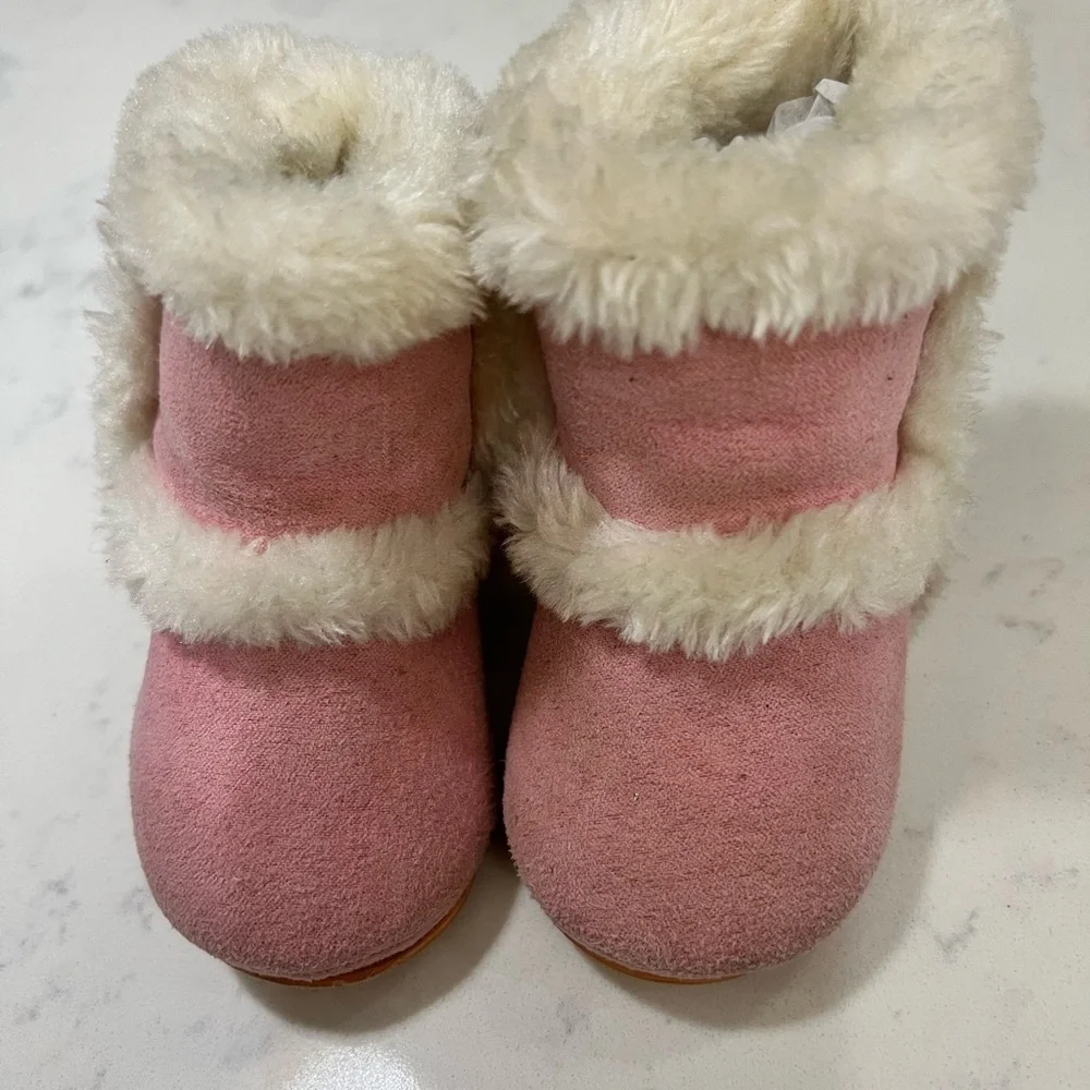 Cozy Pink Kids Boots